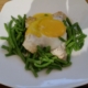 Seasoned Chicken Breasts Free Range Egg and Green Beans