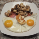 Eggs Bacon Mushrooms Halloumi
